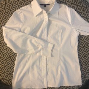 White Button-Down Blouse